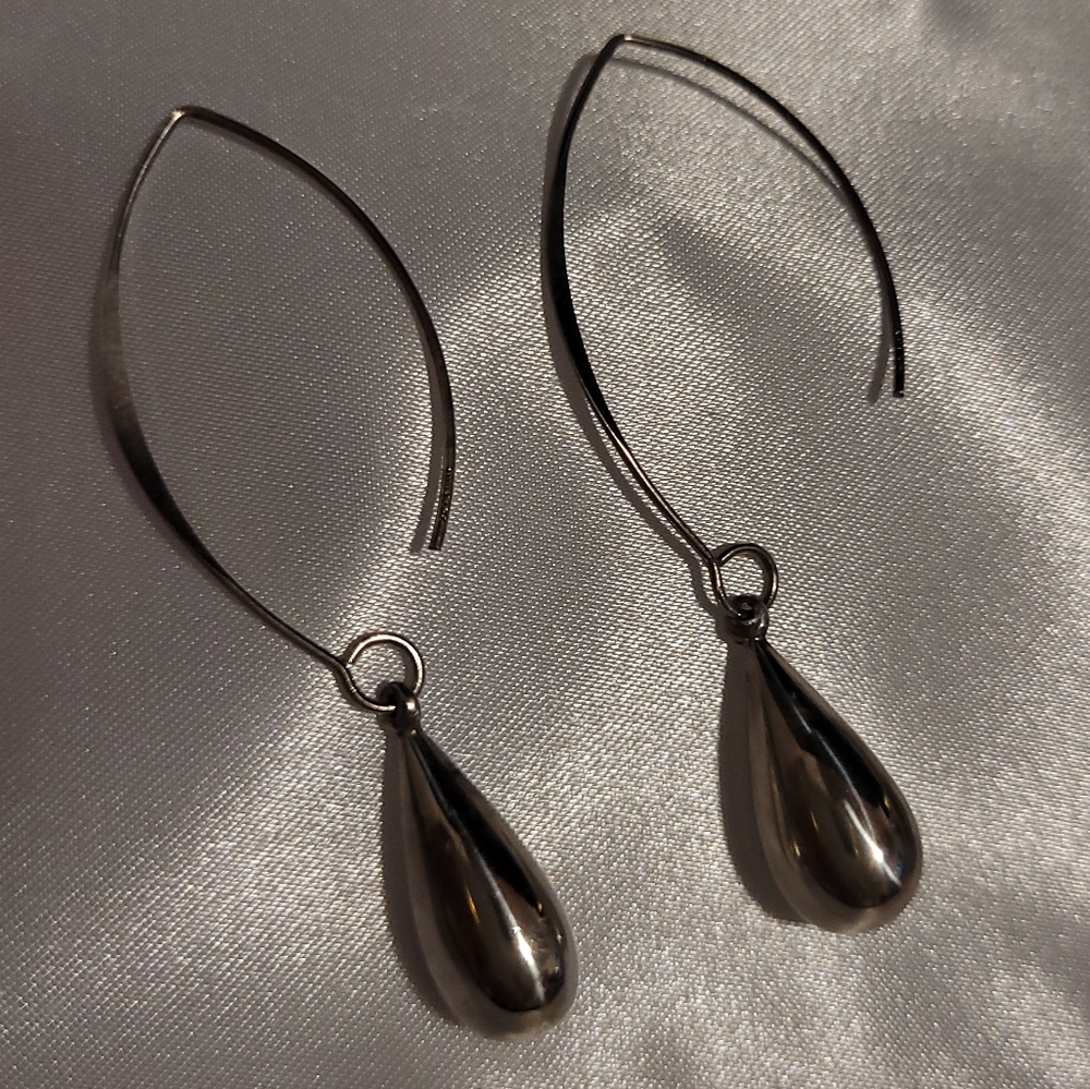 Formal Silver Earrings